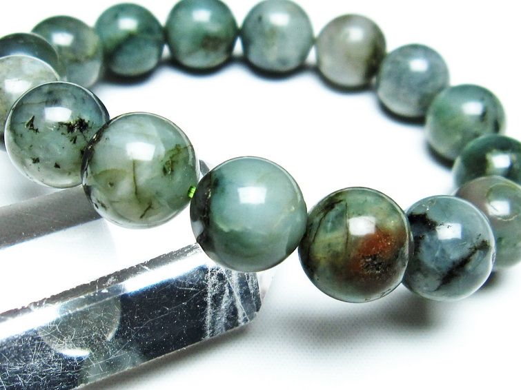 エメラルド ブレスレット 13mm Emerald Bracelet 緑玉 翠玉 メンズ レディース 一点物 111-32978
