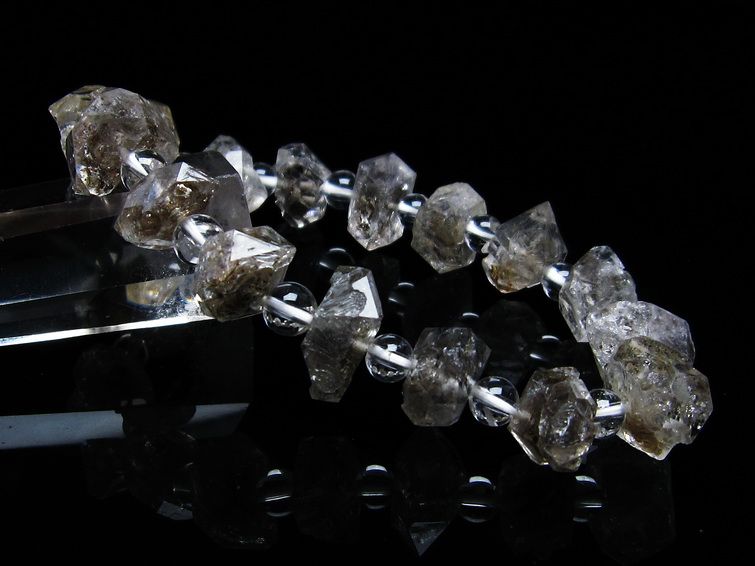 オイルインクォーツ ブレスレット 石油入り水晶 ブレス 一点物 111-33570