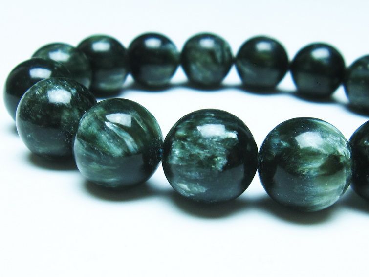 セラフィナイト ブレスレット 13mm 一点物 111-35878