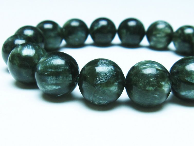 セラフィナイト ブレスレット 14mm 一点物 111-35887