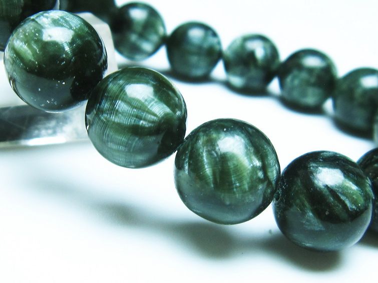 セラフィナイト ブレスレット 13mm 一点物 111-35916