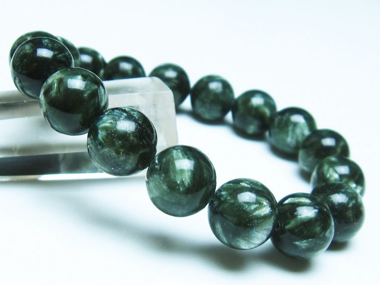 セラフィナイト ブレスレット 12mm 一点物 111-35924