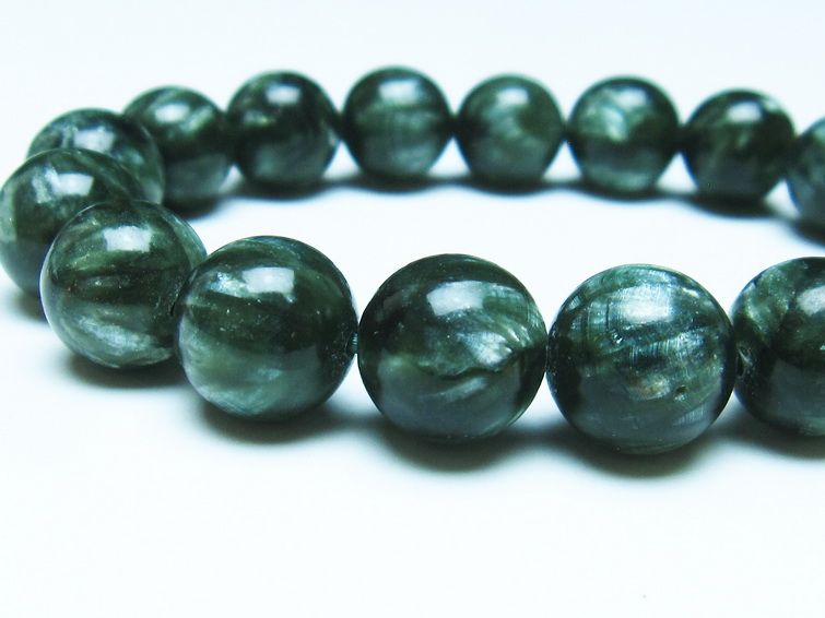 セラフィナイト ブレスレット 12mm 一点物 111-35929