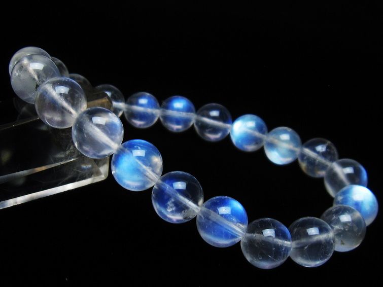 ムーンストーン ブレスレット 9mm 一点物 111-36022