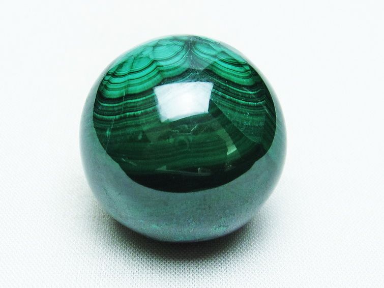 マラカイト 丸玉 32mm スフィア 一点物 141-4869