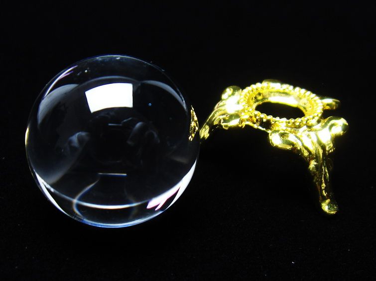 水晶 丸玉 ブラジル産 20mm 一点物 141-6365