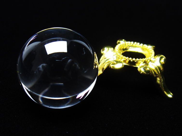水晶 丸玉 ブラジル産 20mm 一点物 141-6367