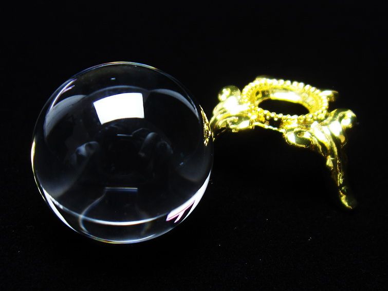 水晶 丸玉 ブラジル産 20mm 一点物 141-6369