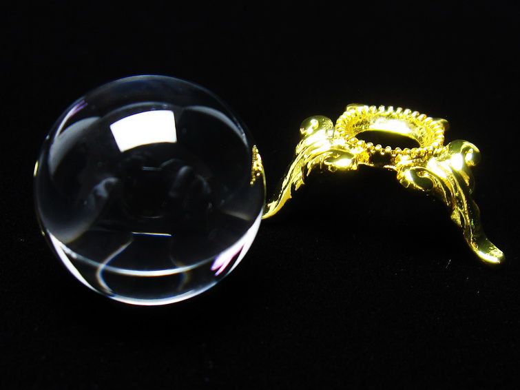 水晶 丸玉 ブラジル産 20mm 一点物 141-6379