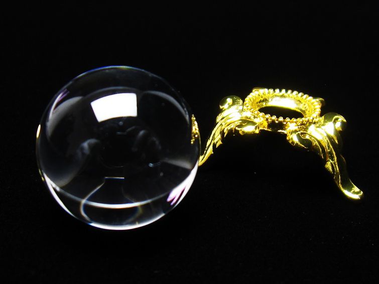 水晶 丸玉 ブラジル産 20mm 一点物 141-6388