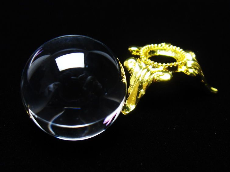 水晶 丸玉 ブラジル産 20mm 一点物 141-6394