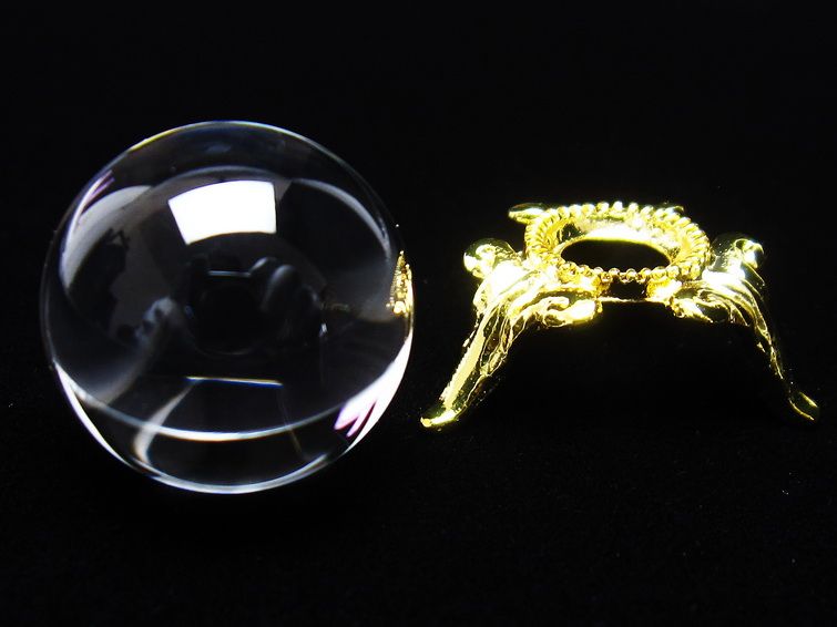 水晶 丸玉 ブラジル産 20mm 一点物 141-6395