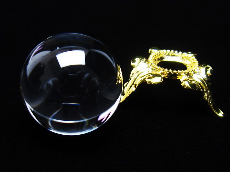 水晶 丸玉 ブラジル産 20mm 一点物 141-6397