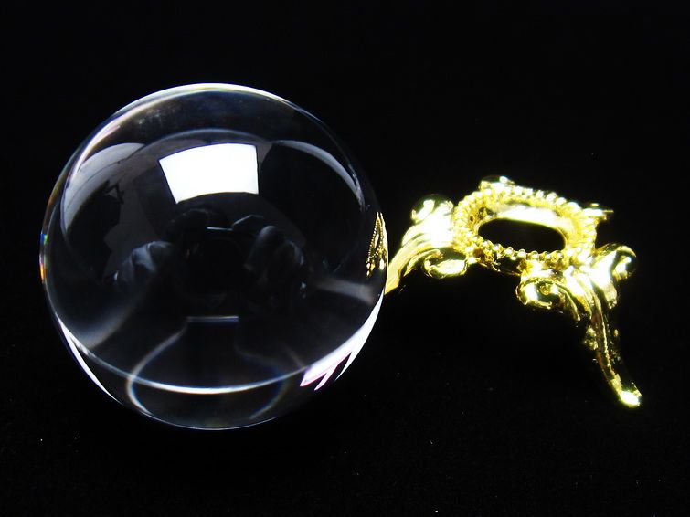 水晶 丸玉 ブラジル産 24mm 一点物 141-6403