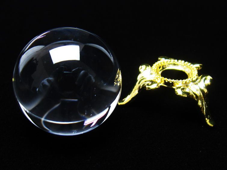 水晶 丸玉 ブラジル産 24mm 一点物 141-6414