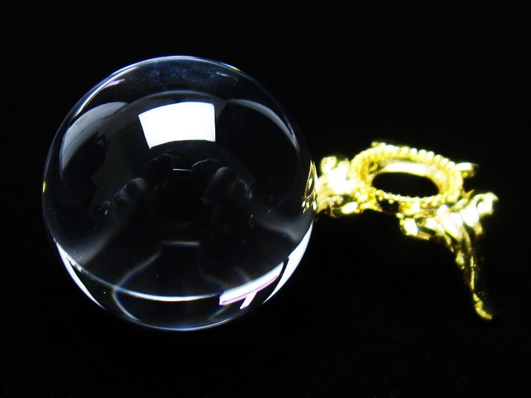 水晶 丸玉 ブラジル産 24mm 一点物 141-6415