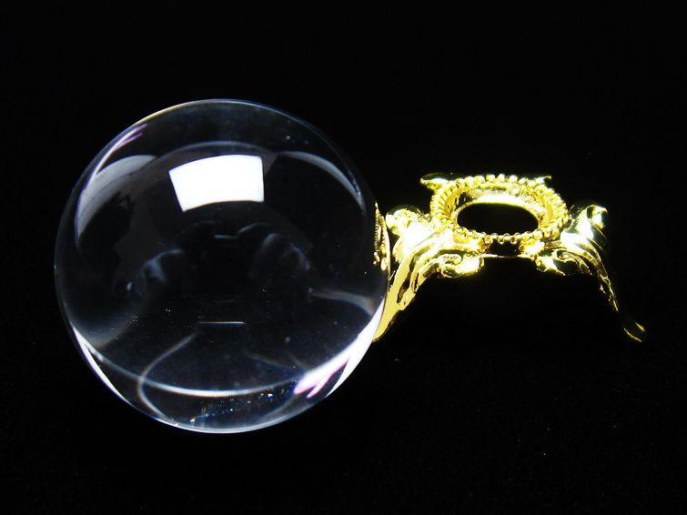 水晶 丸玉 ブラジル産 24mm 一点物 141-6420