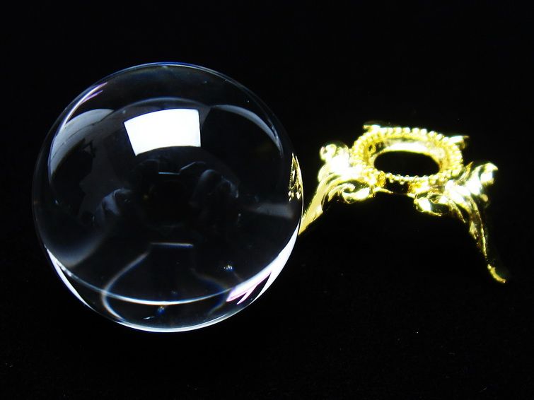 水晶 丸玉 ブラジル産 24mm 一点物 141-6421
