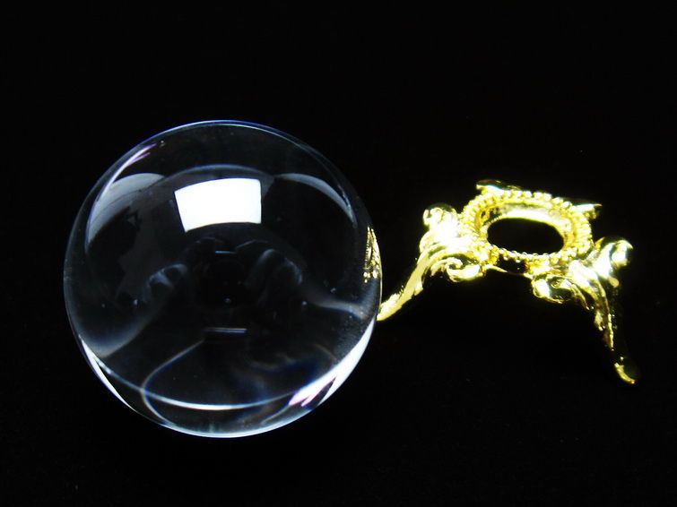 水晶 丸玉 ブラジル産 24mm 一点物 141-6430