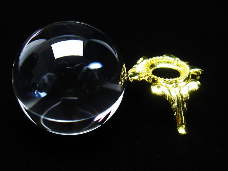 水晶 丸玉 ブラジル産 24mm 一点物 141-6432