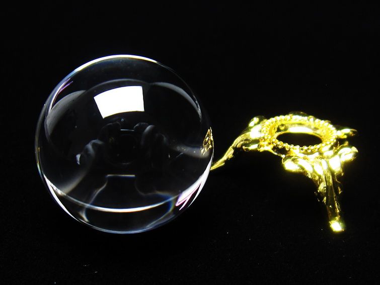 水晶 丸玉 ブラジル産 24mm 一点物 141-6437