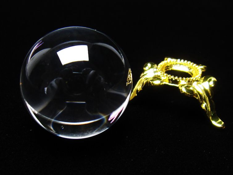 水晶 丸玉 ブラジル産 24mm 一点物 141-6438