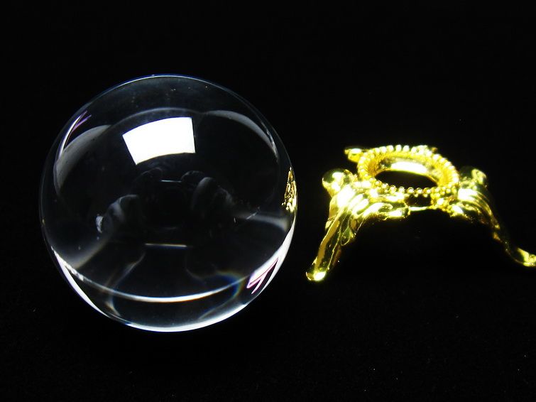 水晶 丸玉 ブラジル産 24mm 一点物 141-6440