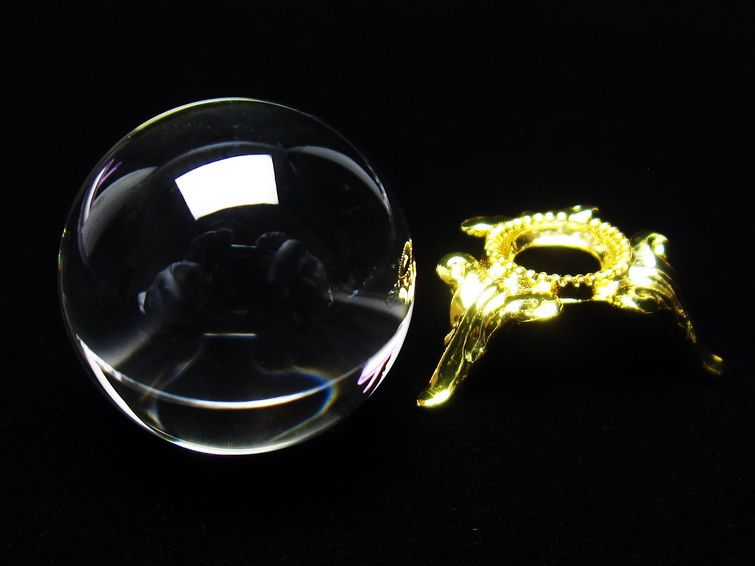 水晶 丸玉 ブラジル産 24mm 一点物 141-6447