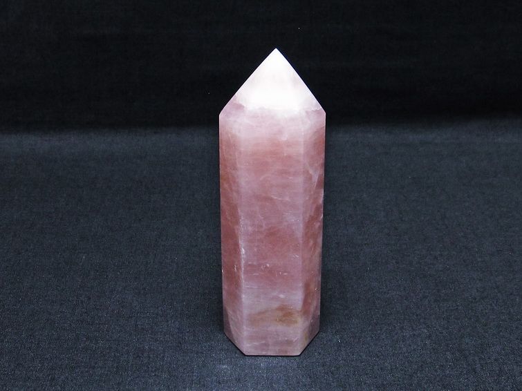 ローズクォーツ 六角柱 紅水晶 ポイント 一点物 142-7259