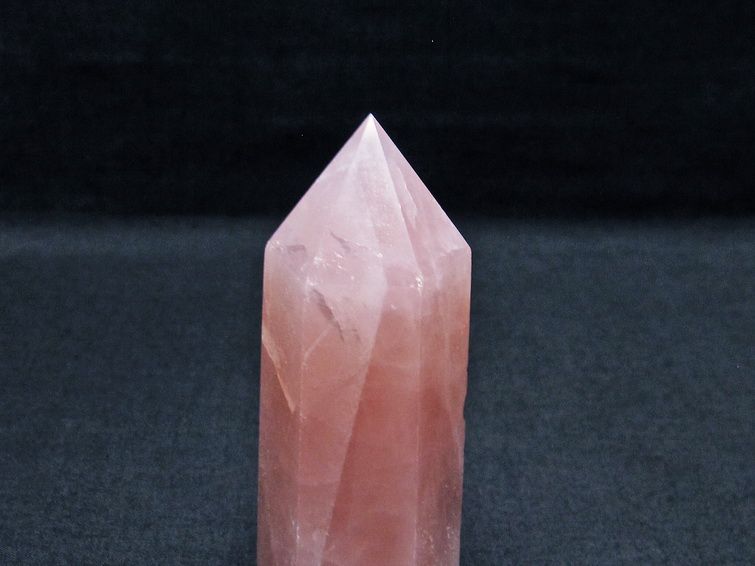 ローズクォーツ 六角柱 紅水晶 ポイント 一点物 142-7315