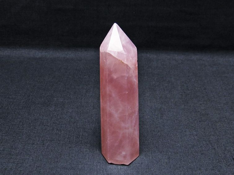 ローズクォーツ 六角柱 紅水晶 ポイント 一点物 142-7320