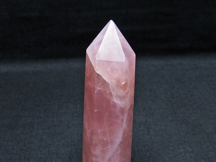 ローズクォーツ 六角柱 紅水晶 ポイント 一点物 142-7320
