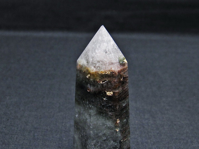 ガーデンファントム 六角柱 ガーデンクォーツ ポイント 庭園水晶 一点物 142-7440