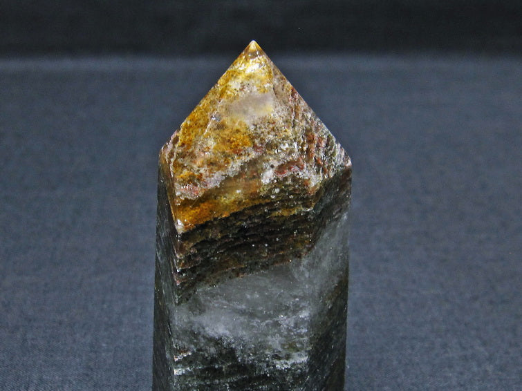 ガーデンファントム 六角柱 ガーデンクォーツ ポイント 庭園水晶 一点物 142-7442