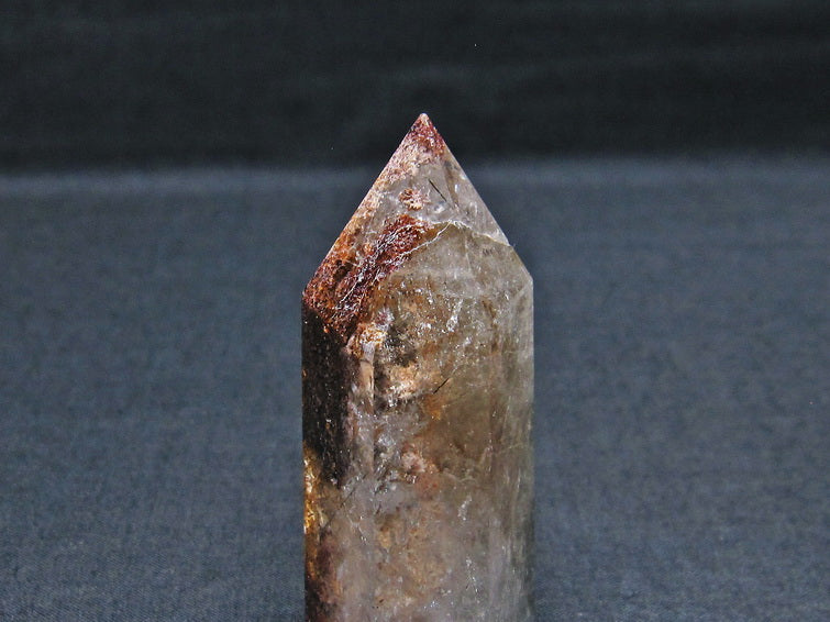 ガーデンファントム 六角柱 ガーデンクォーツ ポイント 庭園水晶 一点物 142-7457