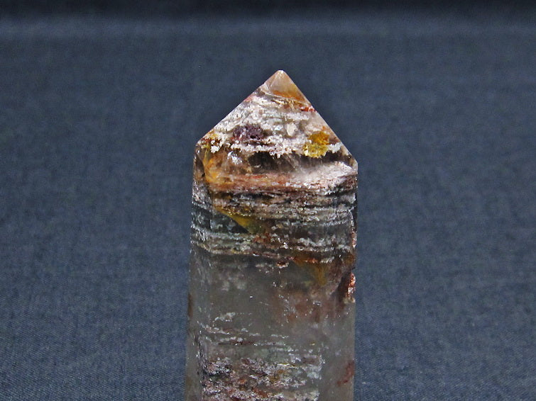 ガーデンファントム 六角柱 ガーデンクォーツ ポイント 庭園水晶 一点物 142-7490