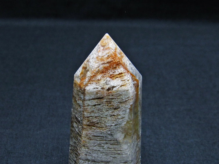 ガーデンファントム 六角柱 ガーデンクォーツ ポイント 庭園水晶 一点物 142-7494