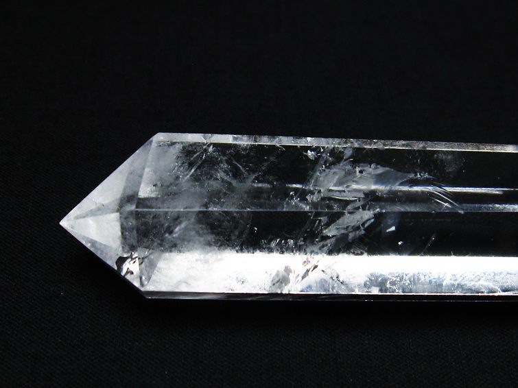水晶 六角柱 ダブルポイント 原石 ポイント 一点物 142-7751