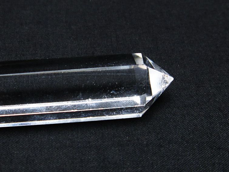 水晶 六角柱 ダブルポイント 原石 ポイント 一点物 142-7827