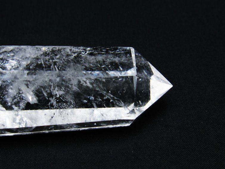 水晶 六角柱 ダブルポイント 原石 ポイント 一点物 142-7935
