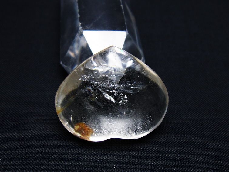 水晶 ハート置物 一点物 145-1427
