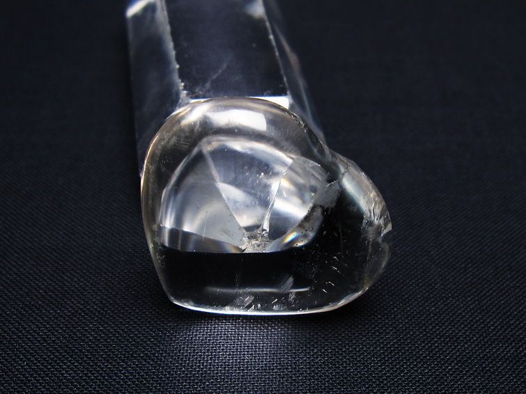 水晶 ハート置物 一点物 145-1428
