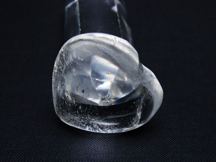 水晶 ハート置物 一点物 145-1429