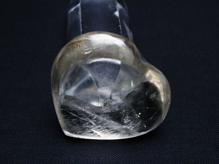 水晶 ハート置物 一点物 145-1430