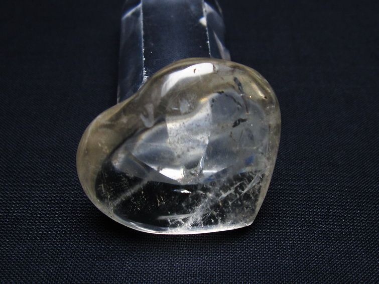 水晶 ハート置物 一点物 145-1430