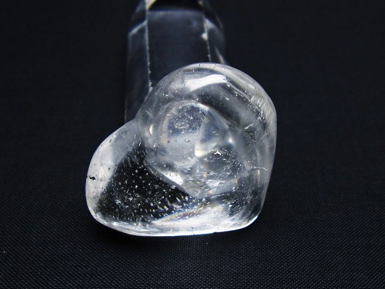 水晶 ハート置物 一点物 145-1431