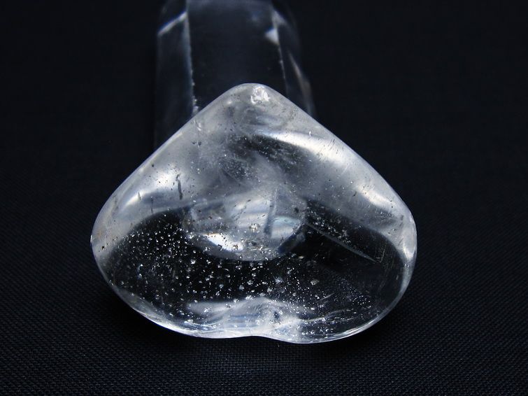 水晶 ハート置物 一点物 145-1431