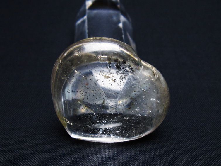 水晶 ハート置物 一点物 145-1432