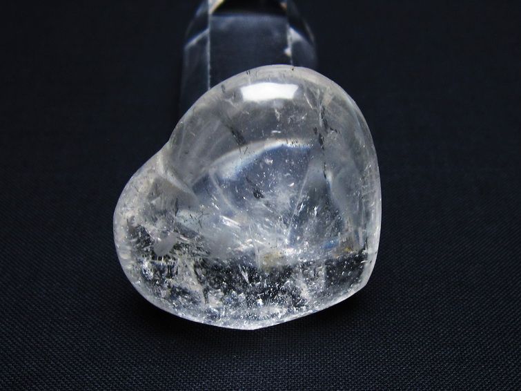 水晶 ハート置物 一点物 145-1433