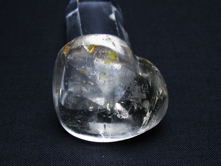 水晶 ハート置物 一点物 145-1434